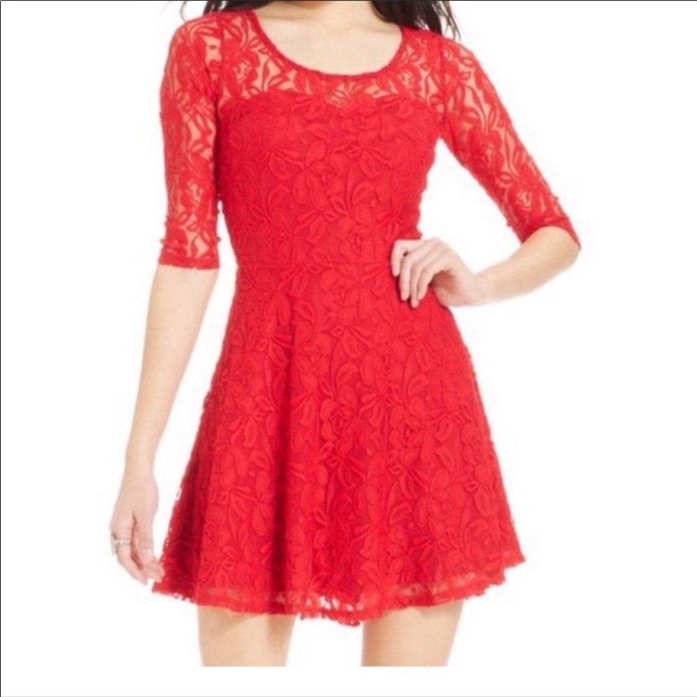 Red Lace Dress